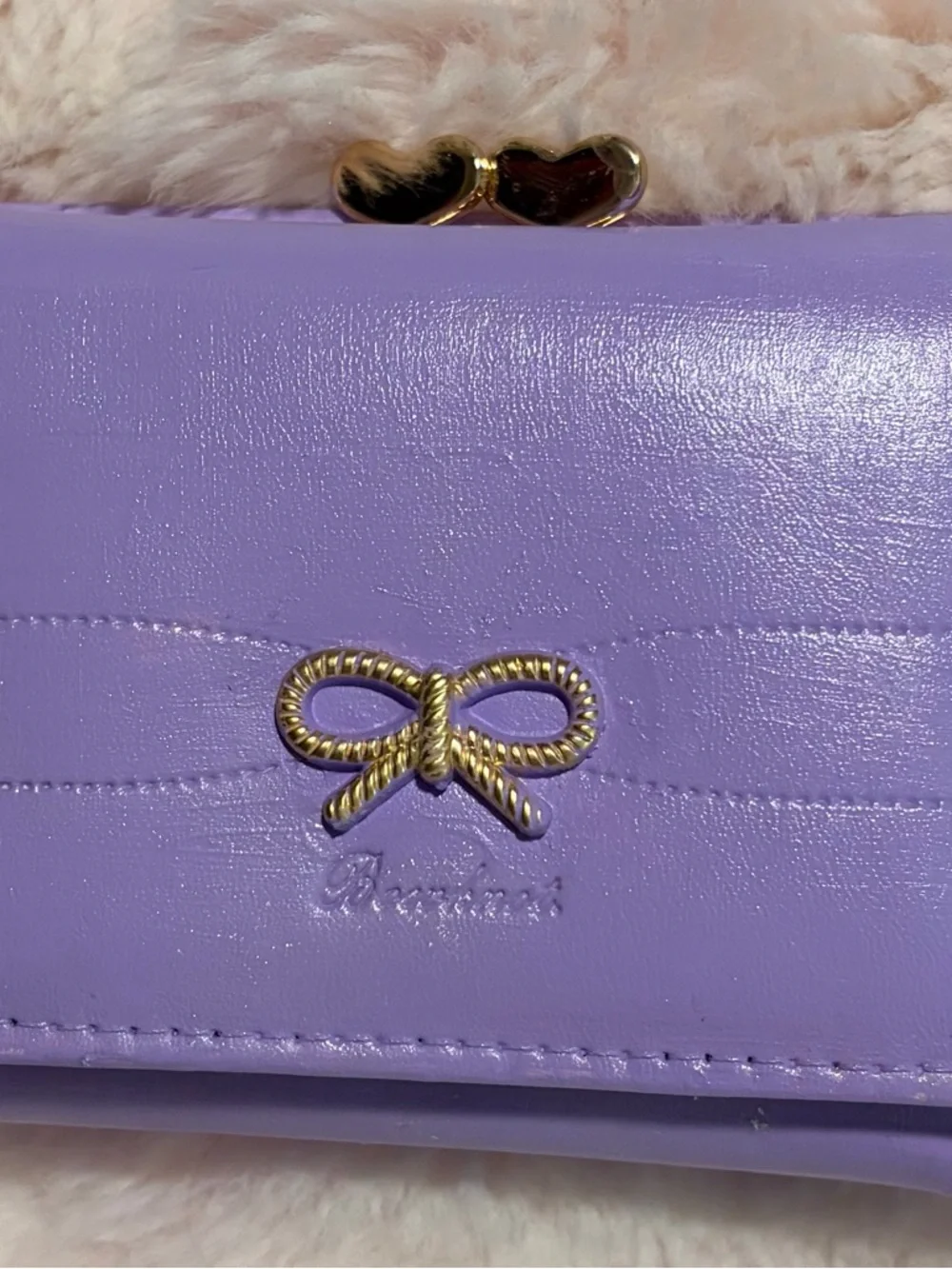 Lavender Bow Chain Shoulder Bag - Unbranded - Picture 6 of 12